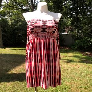 SOLD Soma, M, Smocked Strapless Short Dress - VOYAGE, $69 NEW